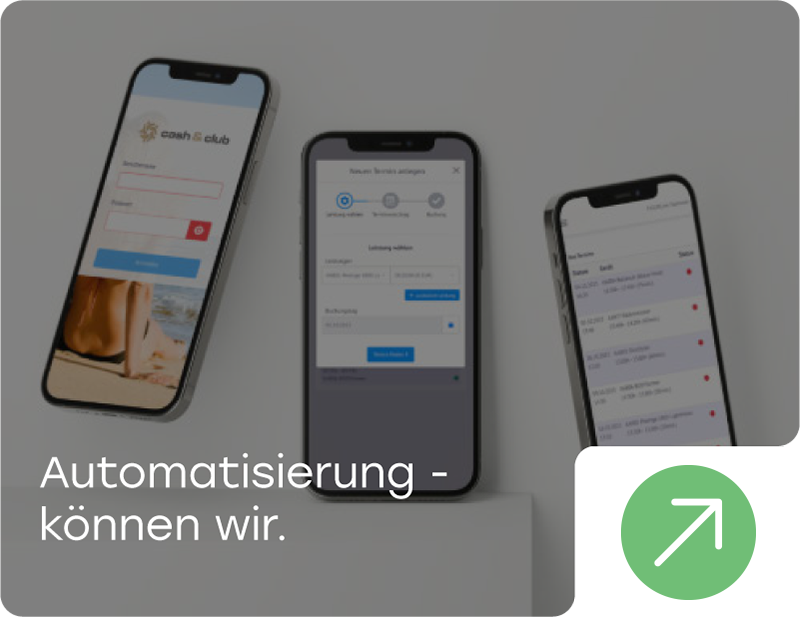 Automatische Abwicklung von Standardaufgaben mit der SunUp Cash & Club Software