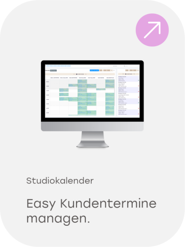 Intelligenter Studiokalender zur Terminplanung und zum Kundenmanagement